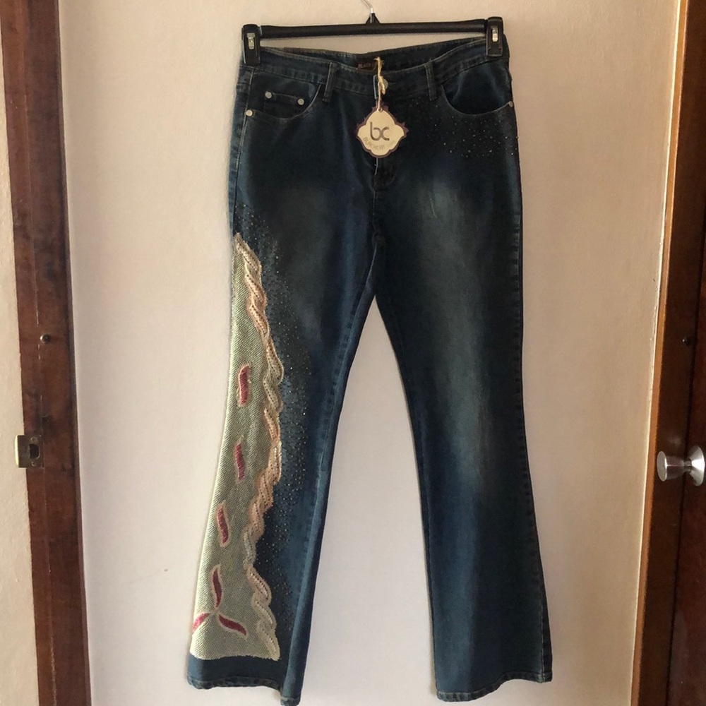Embroidered Jeans Size 32 (US 10-12)